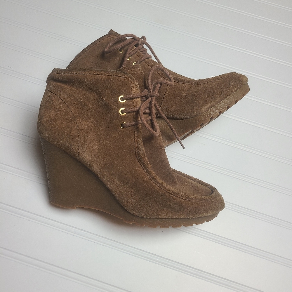 Michael by Michael Kors Rory suede wedge booties